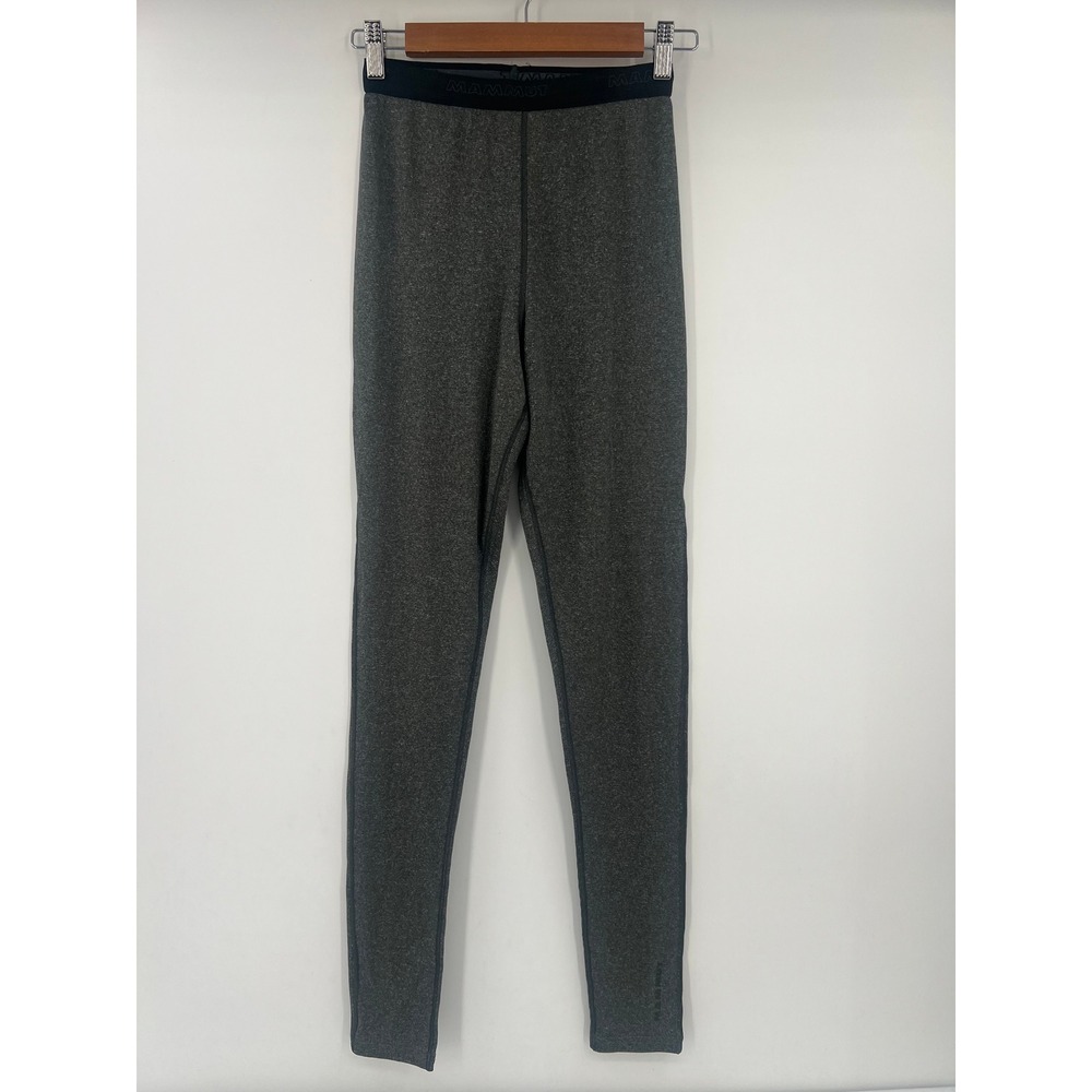 Mammut Womens Base Layer Leggings Charcoal Gray Heathered XS Klamath Pants